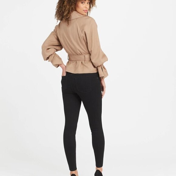 Spanx Ankle Skinny Jeans, Clean Black - Picture 4 of 6